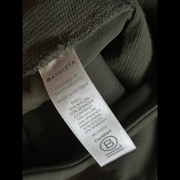 Athleta Leggings Small Womens Green Pocket Zip Cargo Joggers - Picture 8 of 8